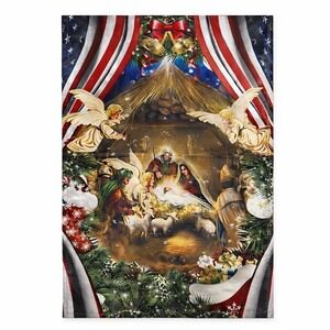 Christmas Nativity 12 x‎ 18 Garden Flag Religious Holiday Jesus Decor